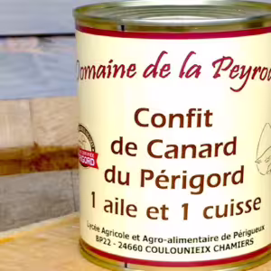 Confit de Canard du Périgord 1 aile et 1 cuisse (780g)