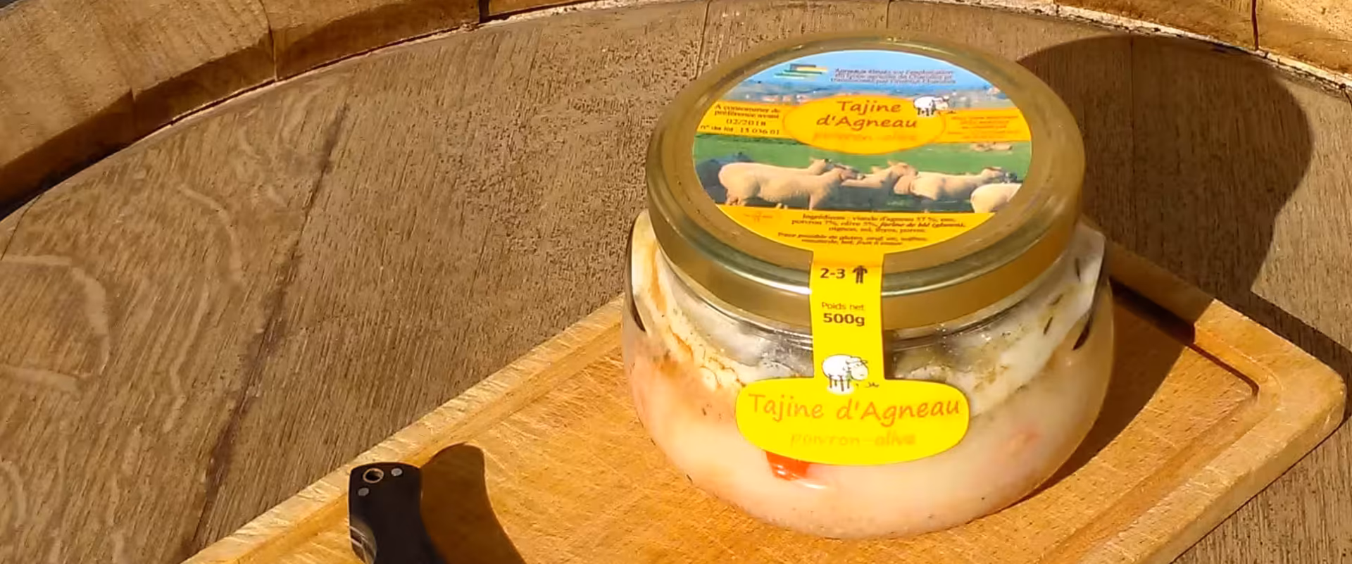 Tajine d&rsquo;agneau Poivron-Olive (500g)