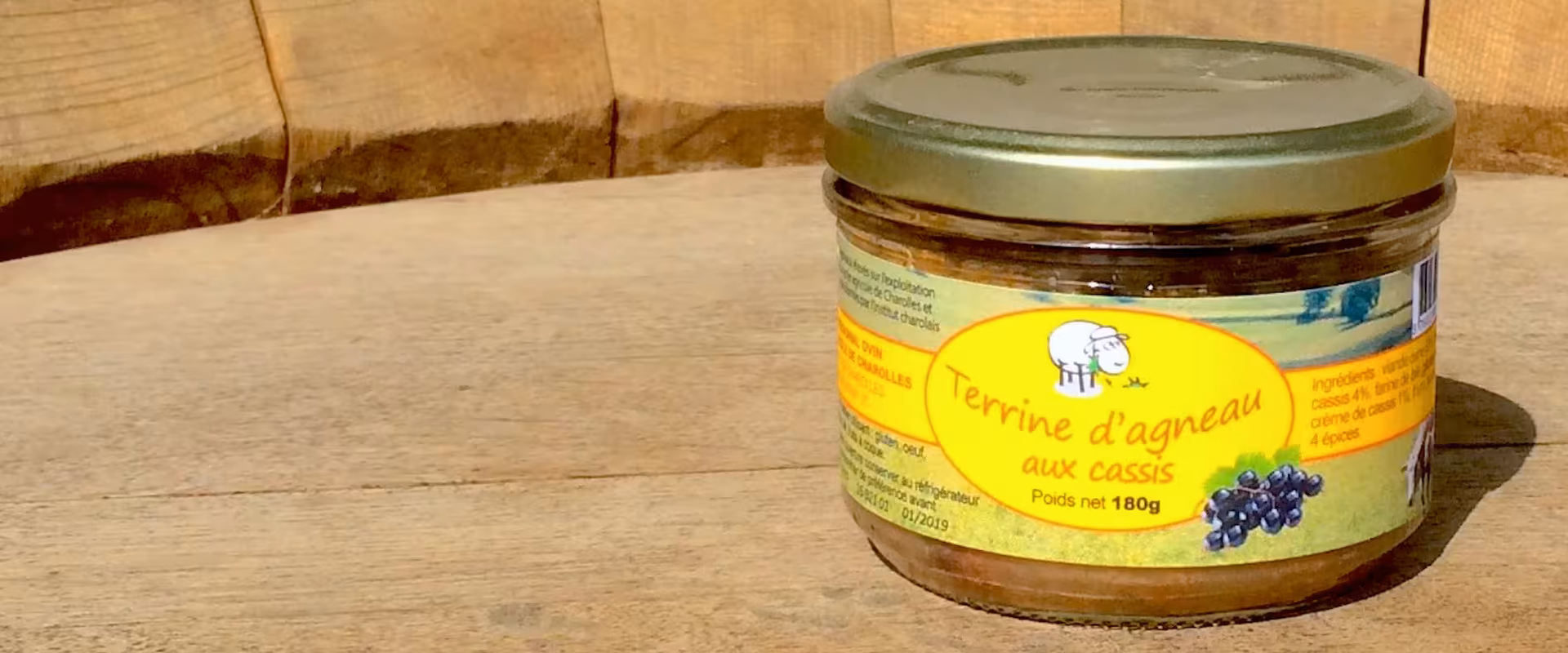 Terrine d&rsquo;agneau au cassis (180g)